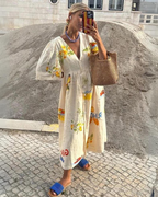 Oversized V-hals zomerkleed — afbeelding 4
