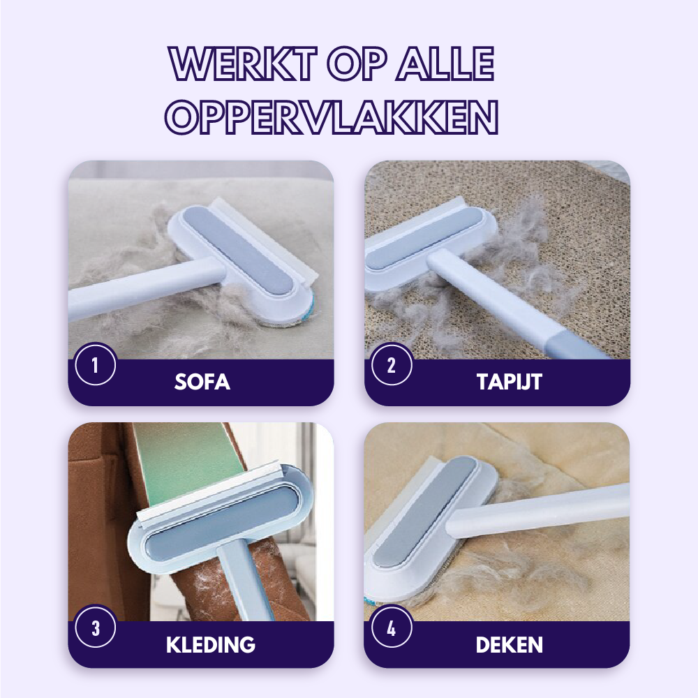 3-in-1 huisdierhaar verwijderaar