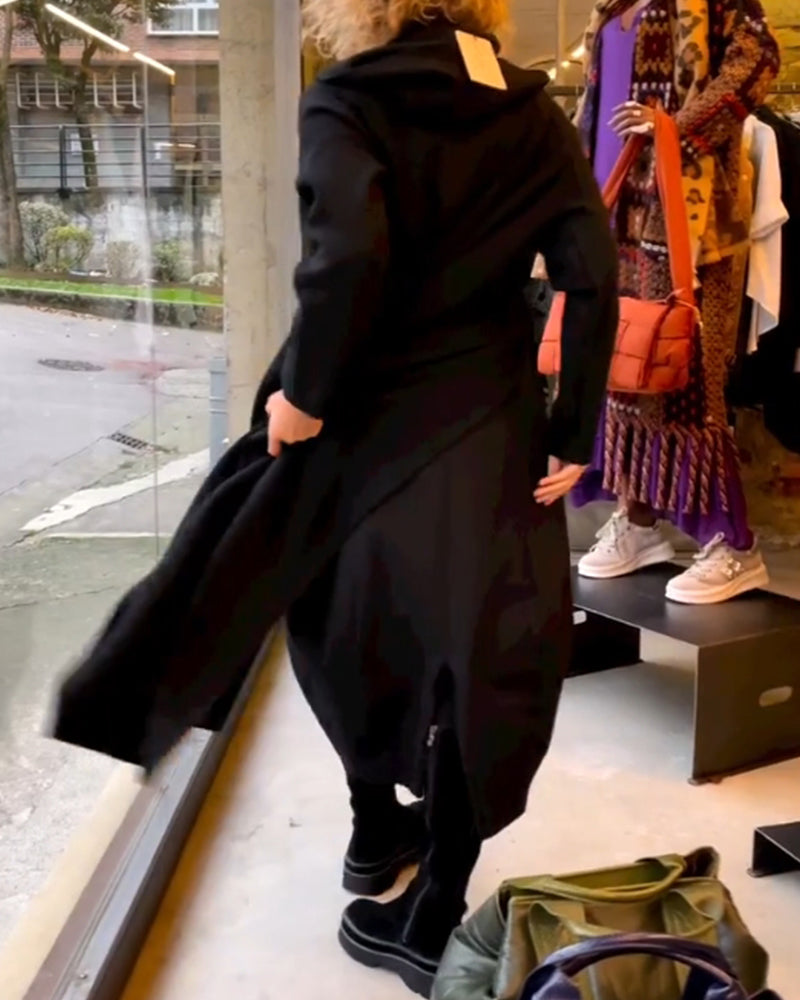 Zwarte midi jurk