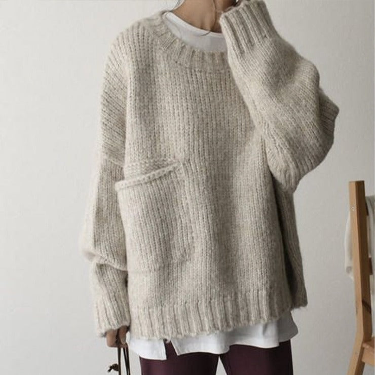 Oversized gebreide trui – Noor
