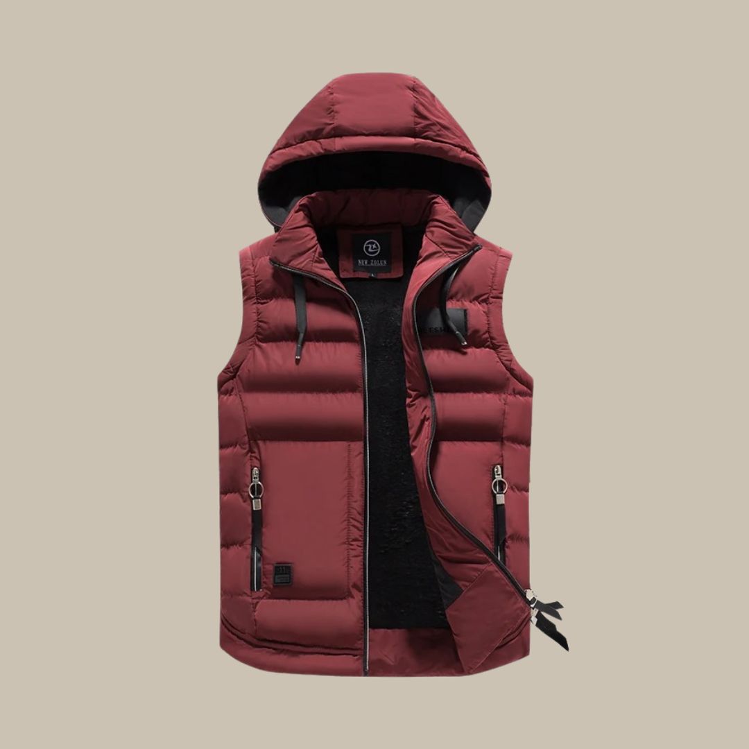 HUGO hooded puffer vest – casual bodywarmer voor mannen