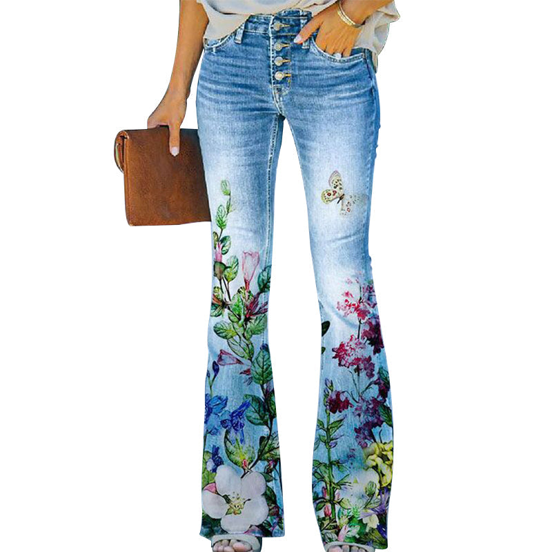 Flare-jeans met 4 knopen – maat: S-5XL (CM) — afbeelding 11