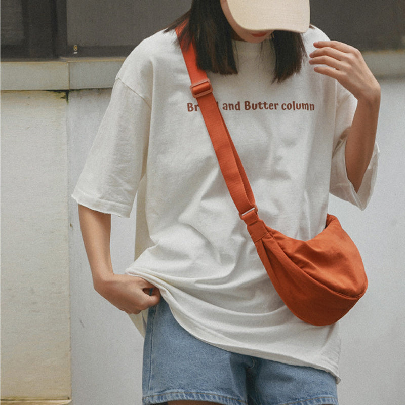 Half moon crossbody bag