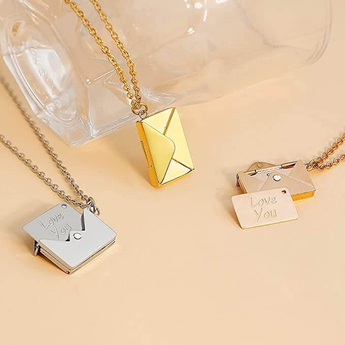 Envelop locket ketting