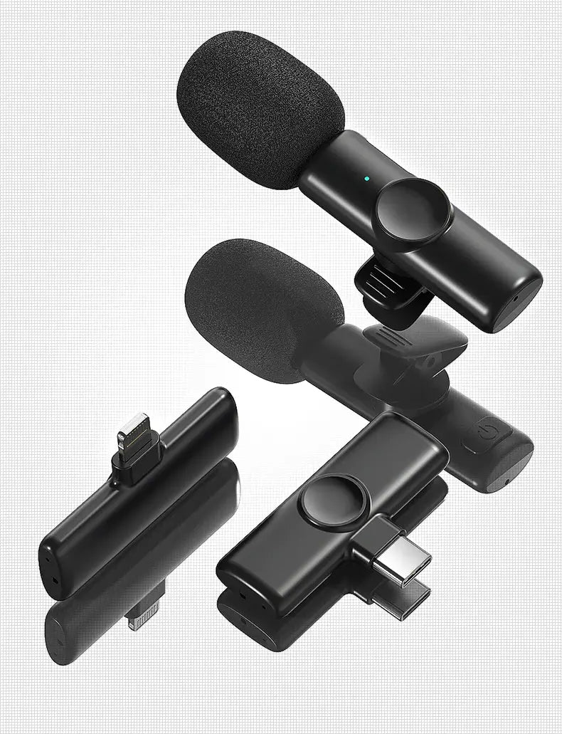 Draadloze lavaliermicrofoon met clip