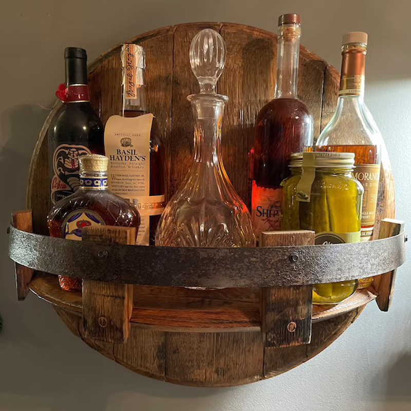 Bourbon whiskey fassregal van eikenhout