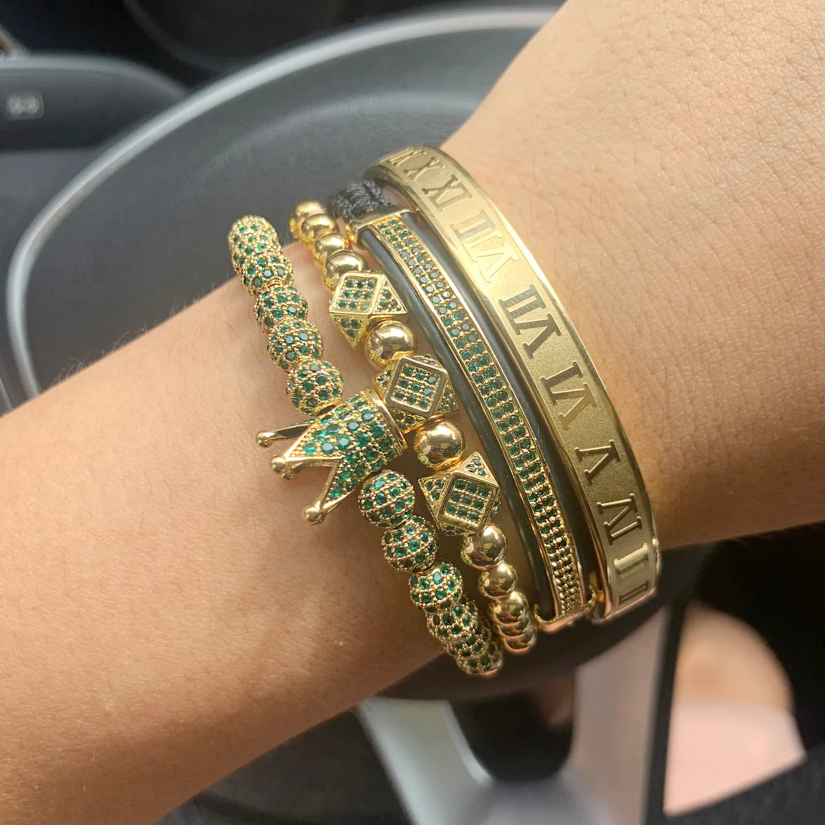 Gevlochten armband I am queen