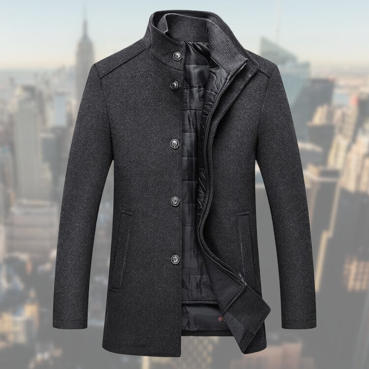 Herenjas met afneembaar vest