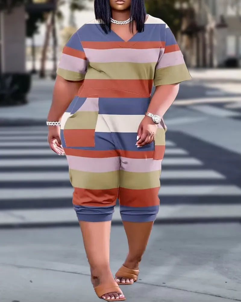 Aafke plus size playsuit