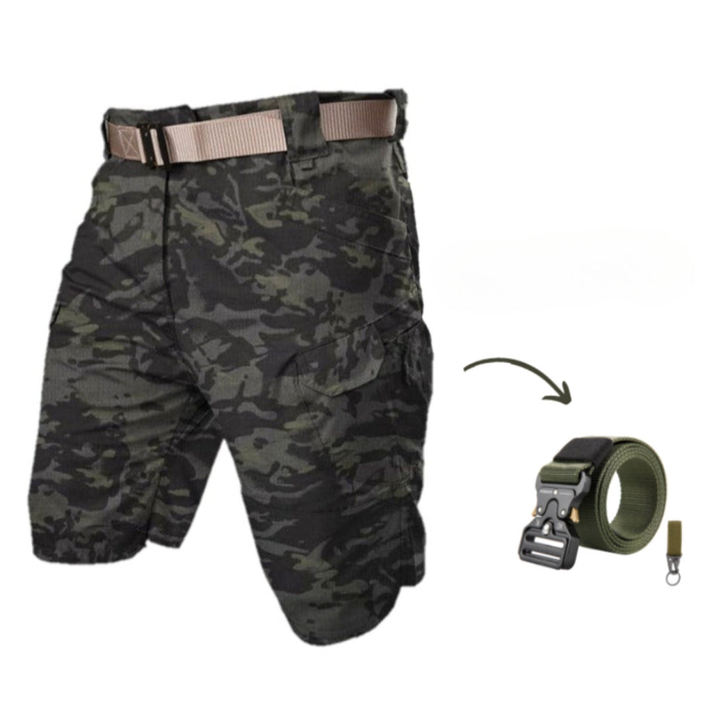 Heren korte cargo shorts met 7 zakken