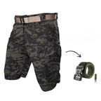 Heren korte cargo shorts met 7 zakken