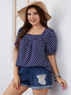 Jade plus-size top