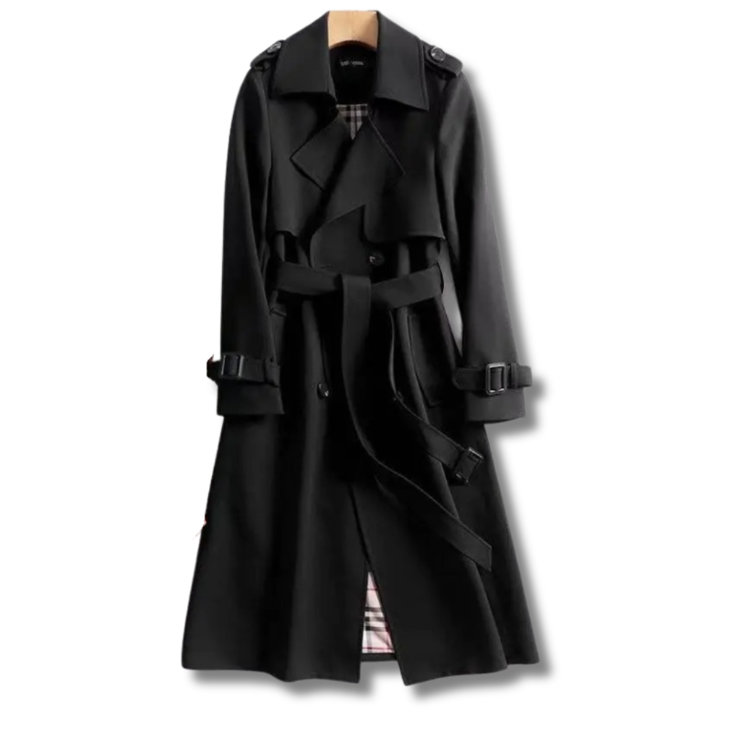 Berta | Trenchcoat met verstelbare ceintuur en mouwbanden