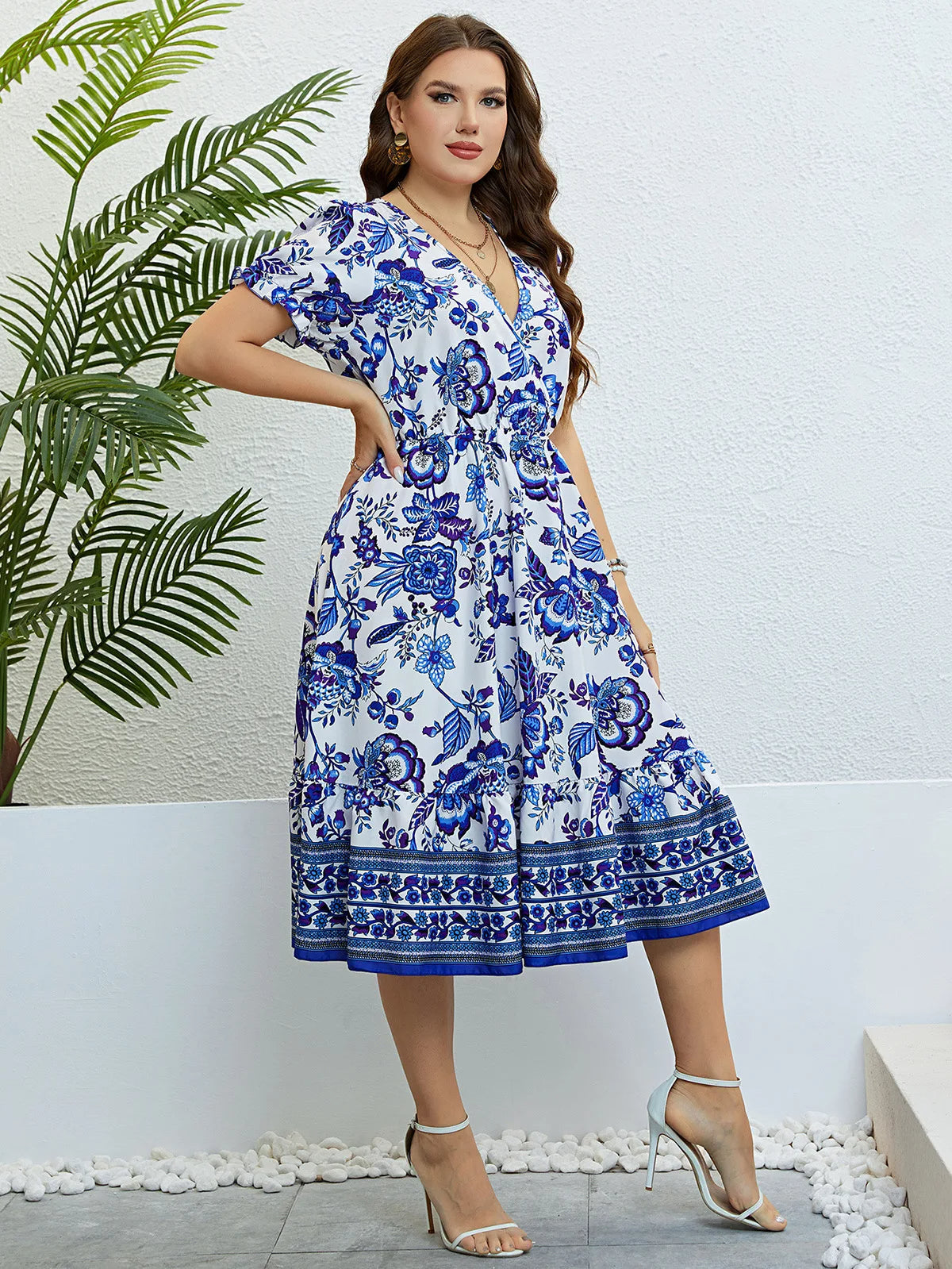 Lexy plus-size jurk
