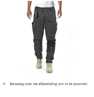 Functionele heren cargo broek met kniebescherming