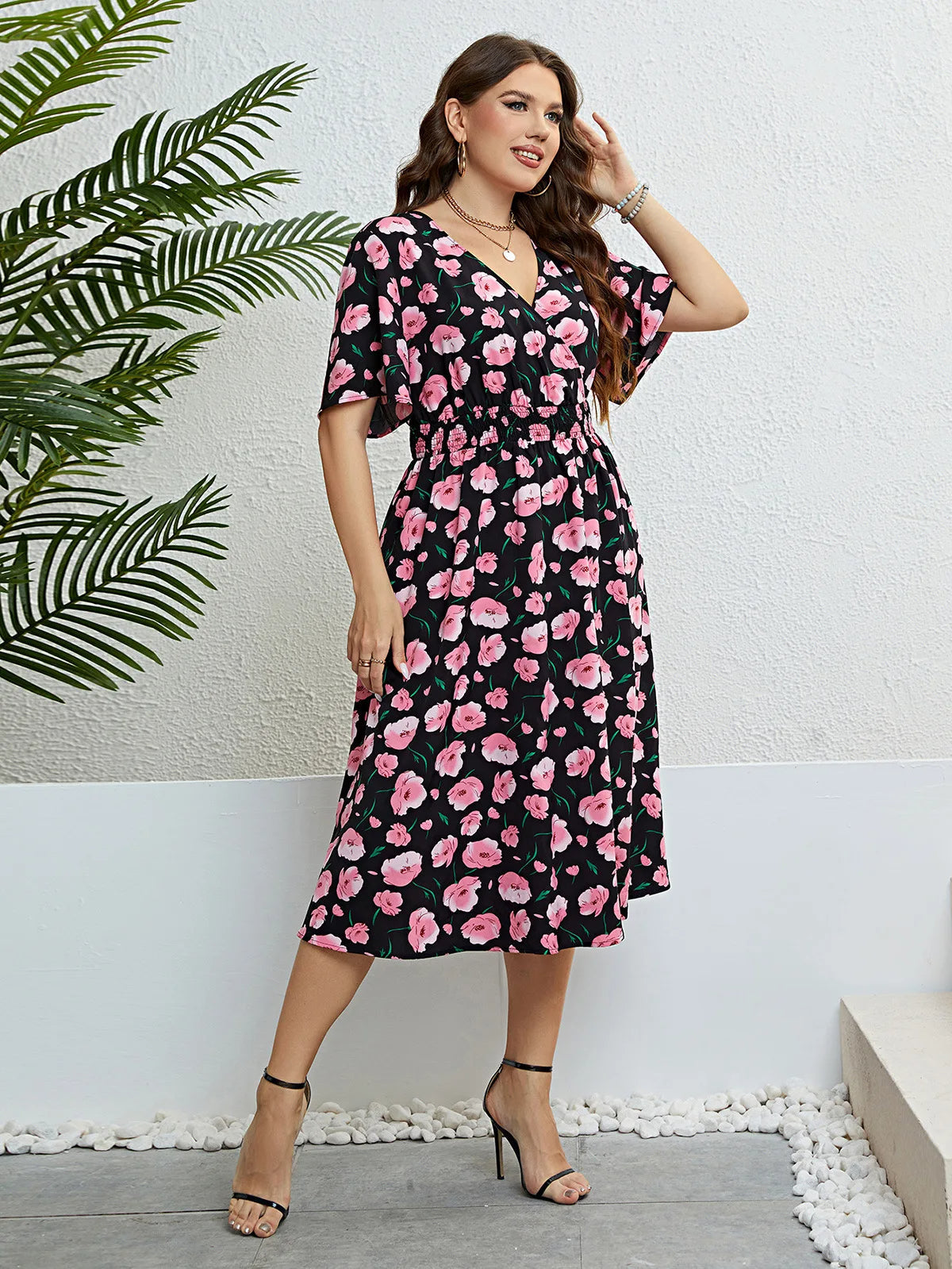 Meredith plus-size jurk