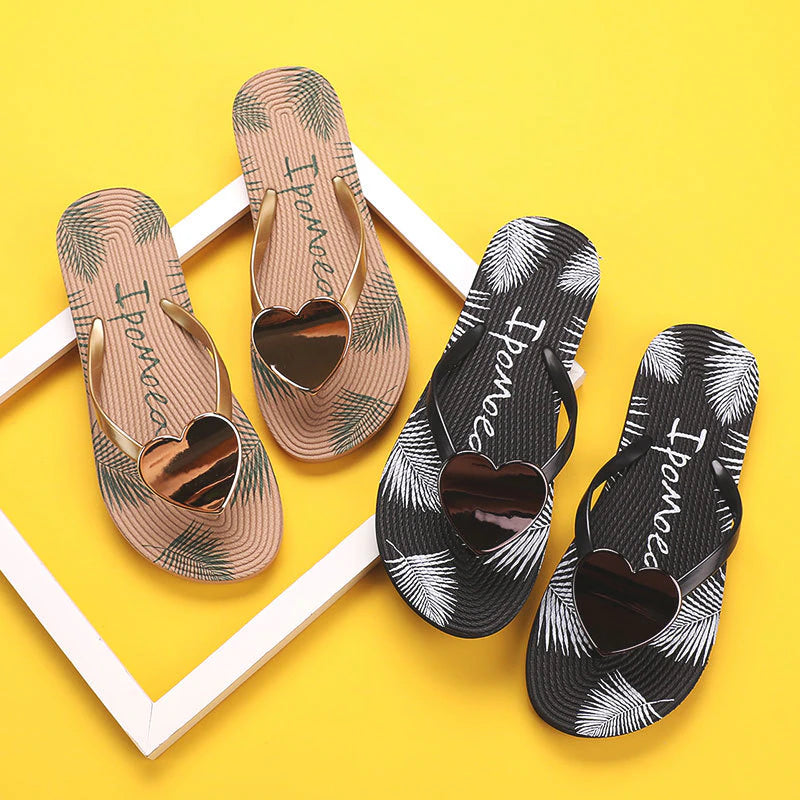 Dames teen slipper Love slides