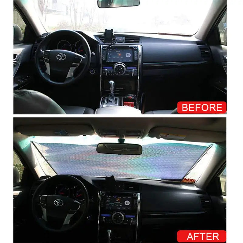 Warmte-Isolatie auto zonnescherm – materiaal: PVC — afbeelding 5