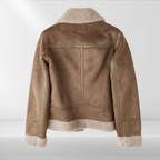 Dames sherpa bomberjack van fleece met rits — afbeelding 3