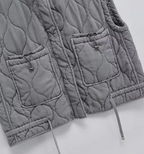 Grijze mouwloze katoenen bodywarmer
