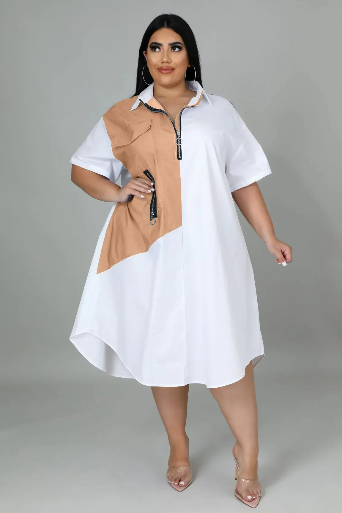 Lalaine plus-size jurk