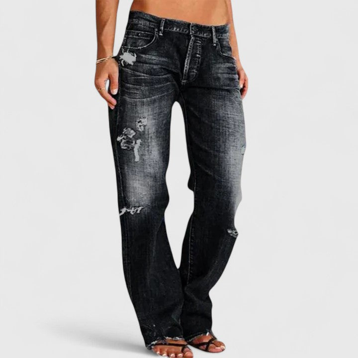 Wijde jeans met stretch