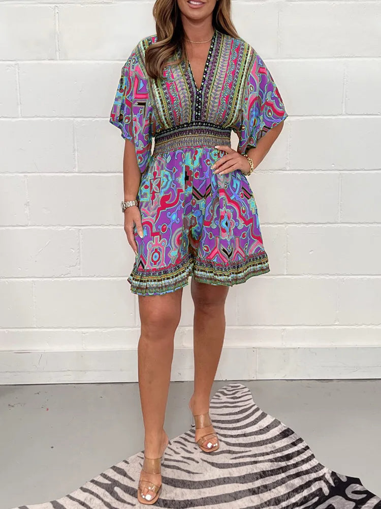 Odette plus size playsuit
