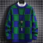 Plaid trui