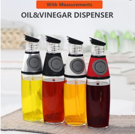 Oliedispenser met maatverdeling