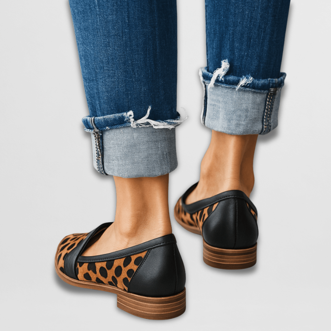 Puntige damesloafers