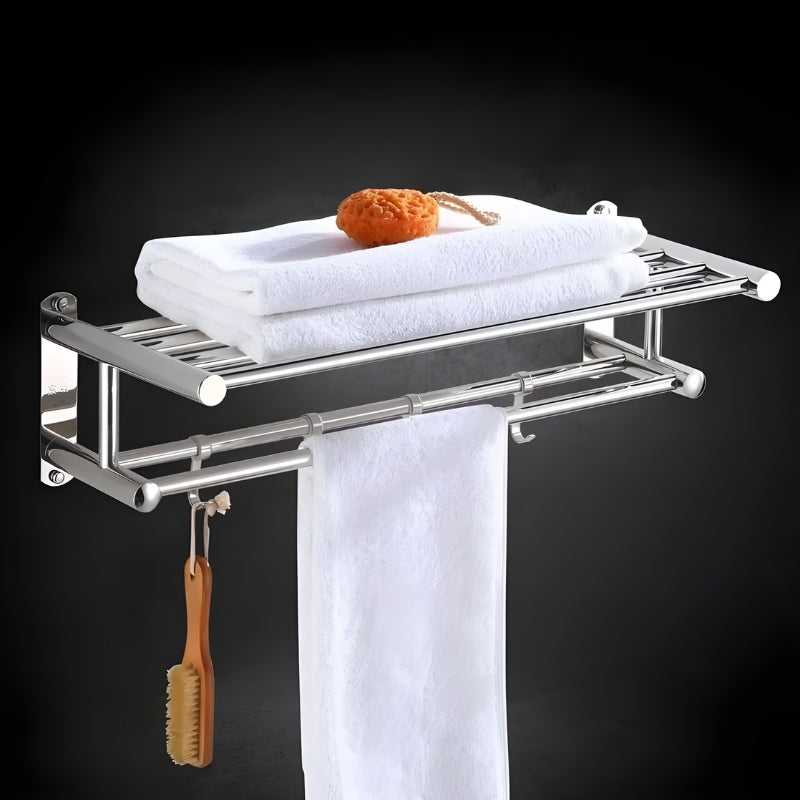 Stijlvol RVS handdoekenrek