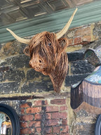 Koe wandsculptuur