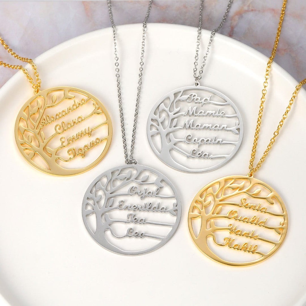Ketting met familieboomhanger