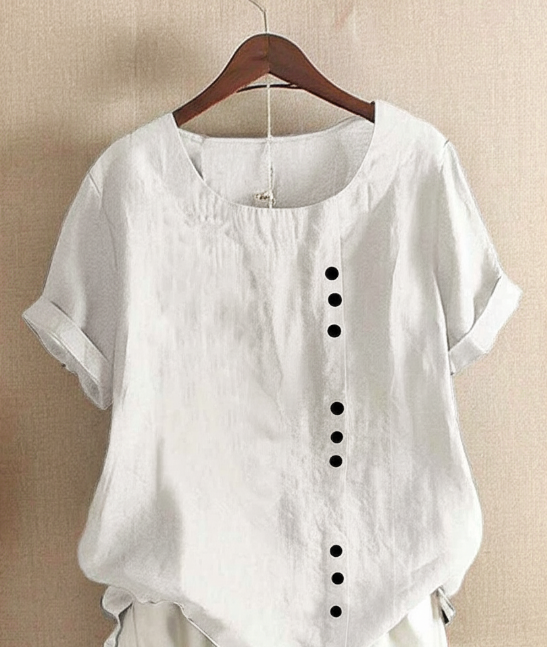 Dyani | Zomerblouse met asymmetrisch knoopdetail