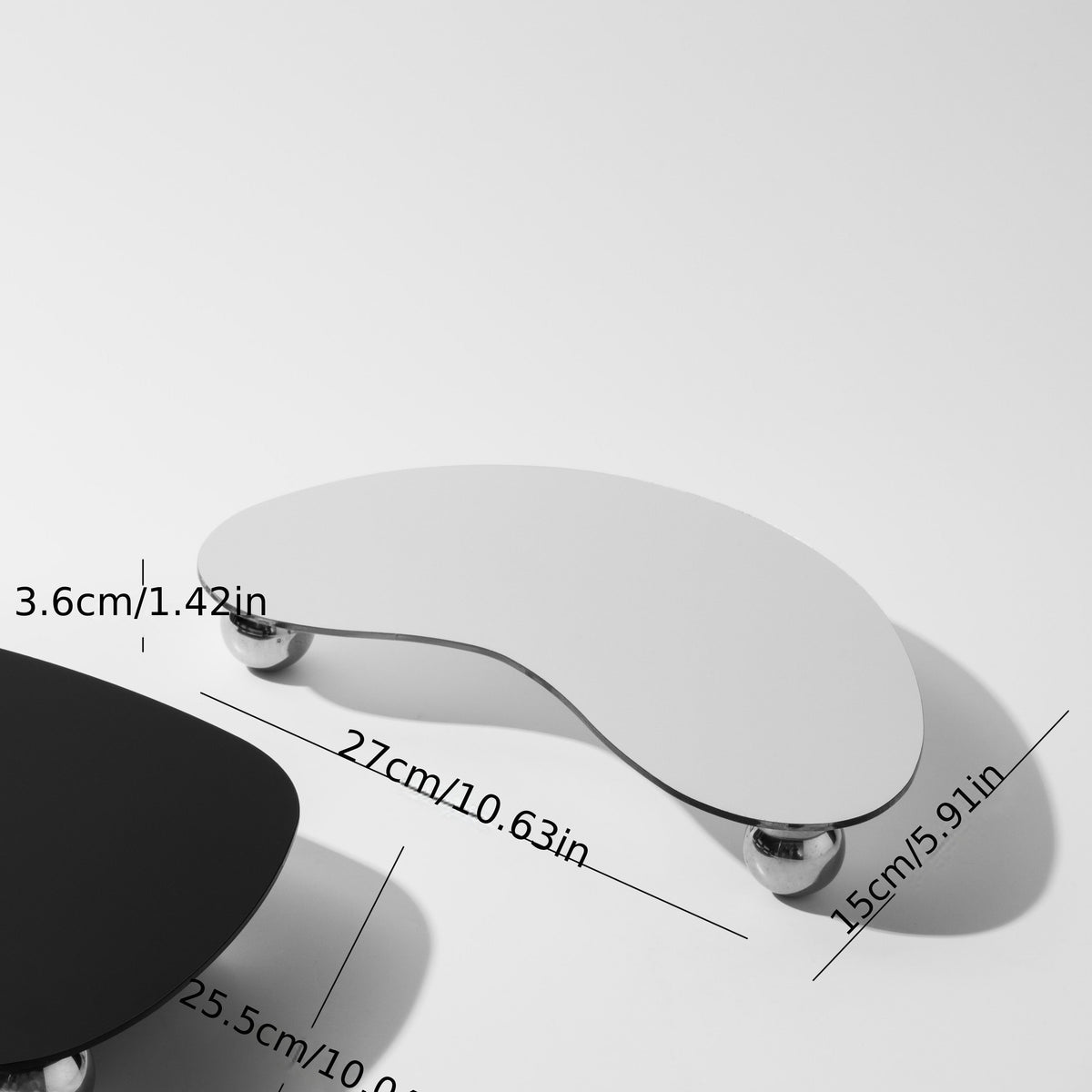 Geometrische acryl tray – voor kaarsen en geurstokjes