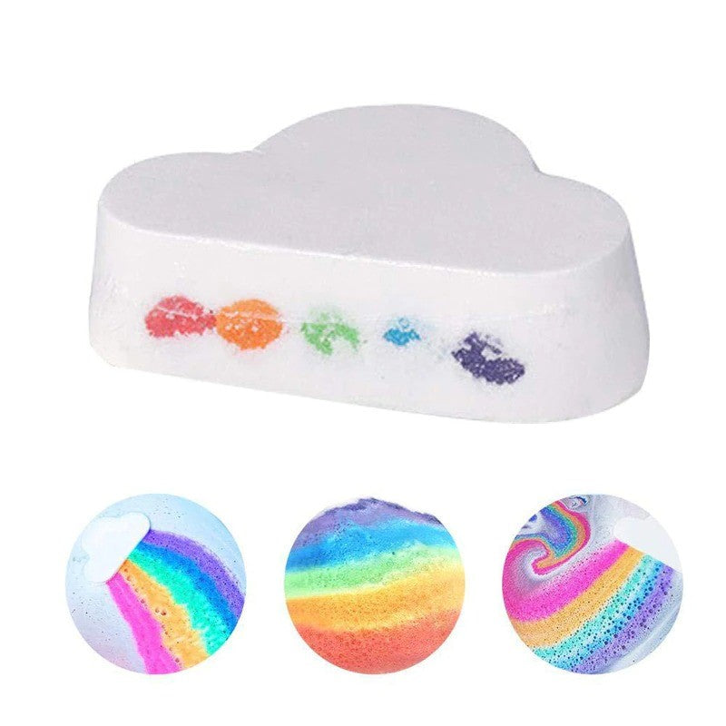 Rainbow bath bomb