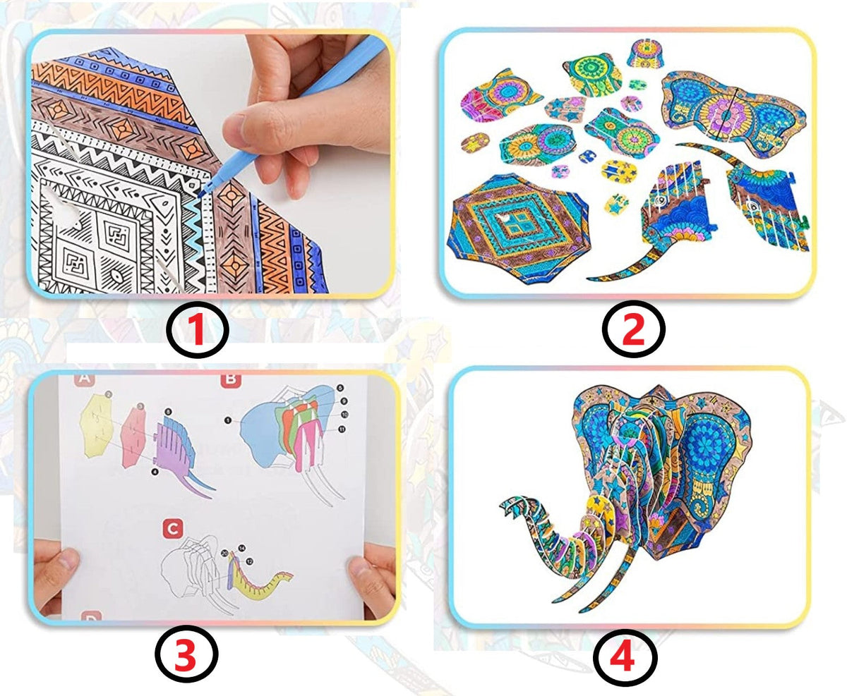 3D-kleurpuzzel