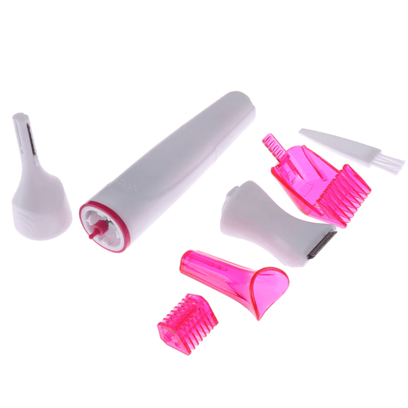 5 in 1 waterbestendige scheerset – kleur: Wit paars — afbeelding 8