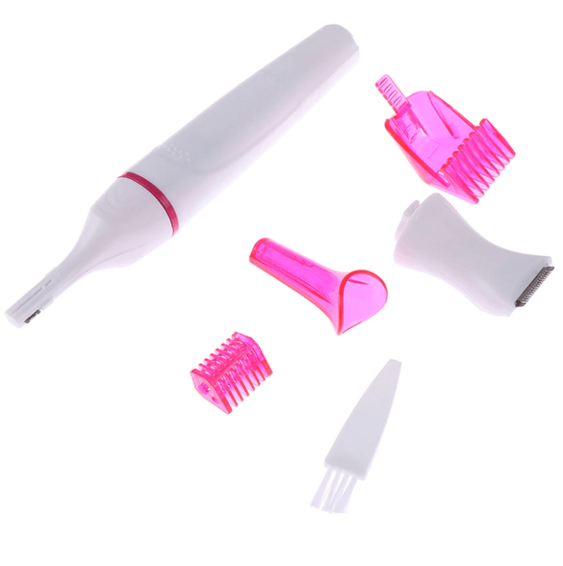 5 in 1 waterbestendige scheerset – kleur: Wit paars — afbeelding 4