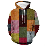 3D plaid hoodie