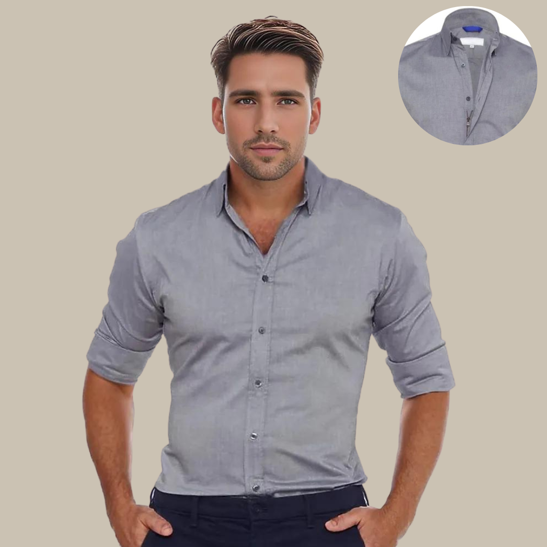 UltraFlex overhemd – kreukvrije blouse met rits