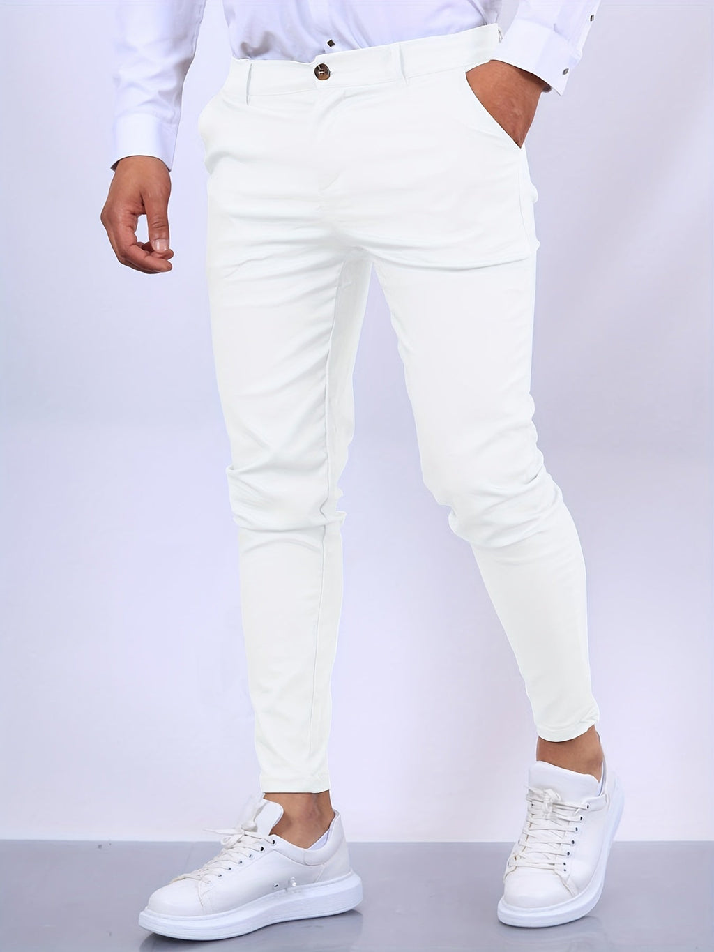 En comfortabele heren chino