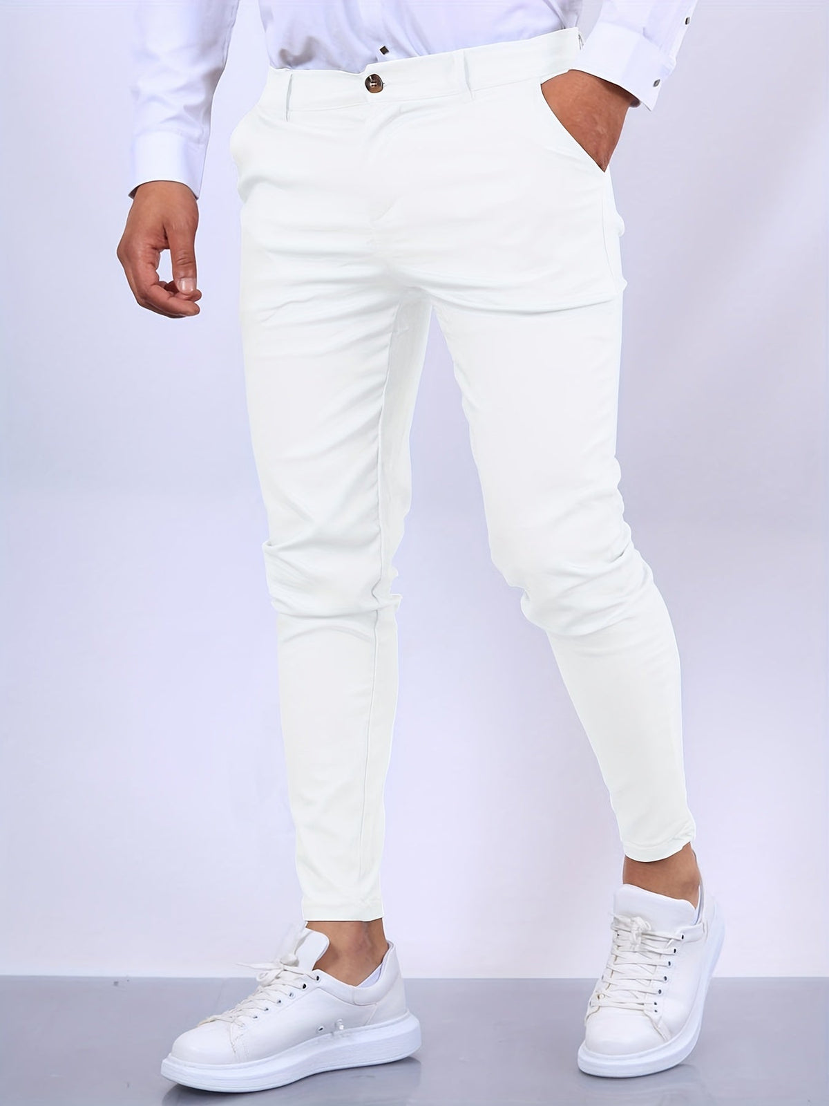En comfortabele heren chino