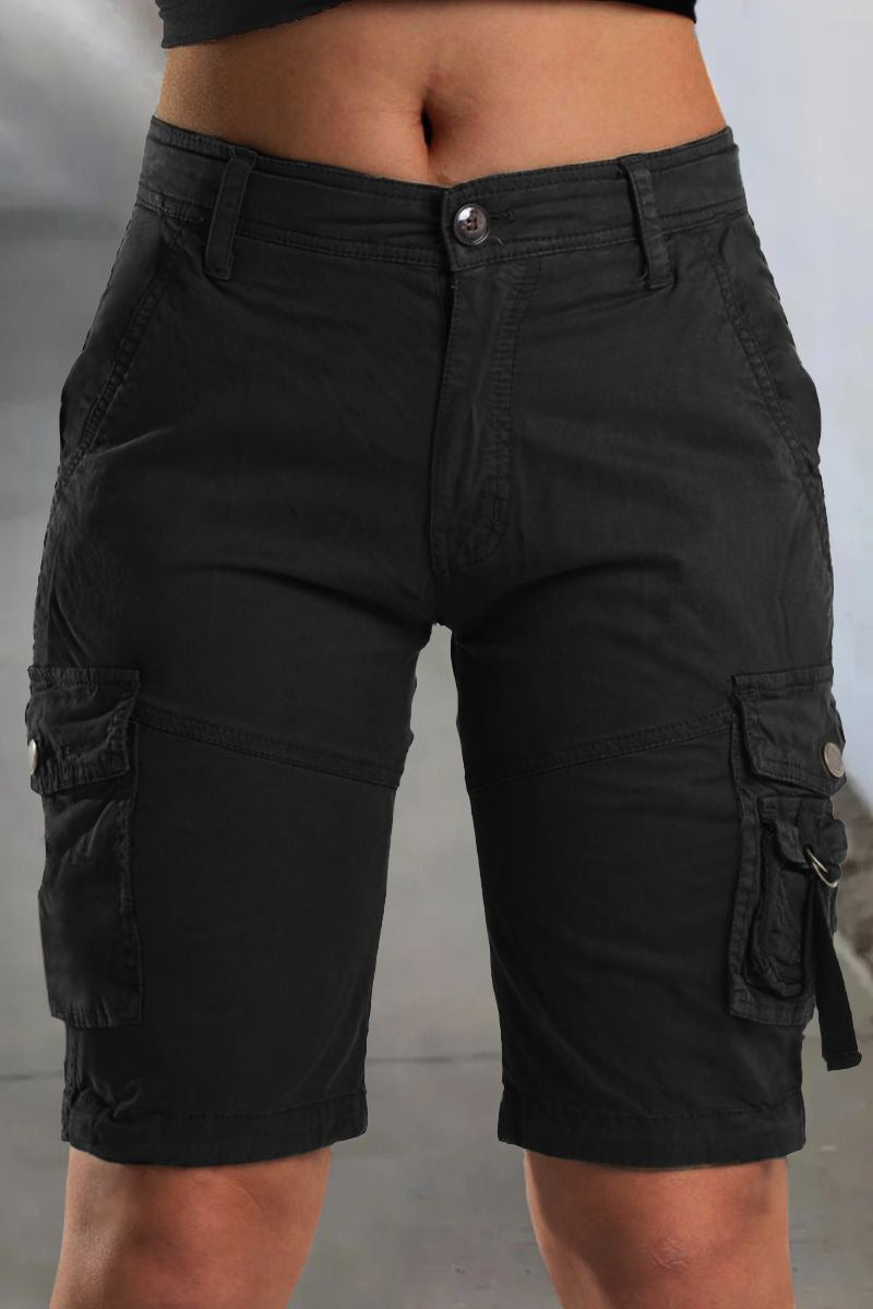 Dames cargoshorts met zakken en comfortabele pasvorm