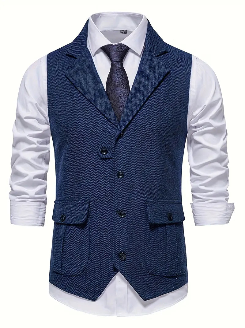 Herringbone blazer voor heren