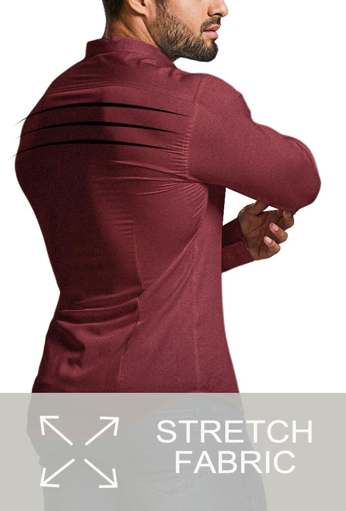 Kreukvrij slim fit overhemd voor heren — afbeelding 16