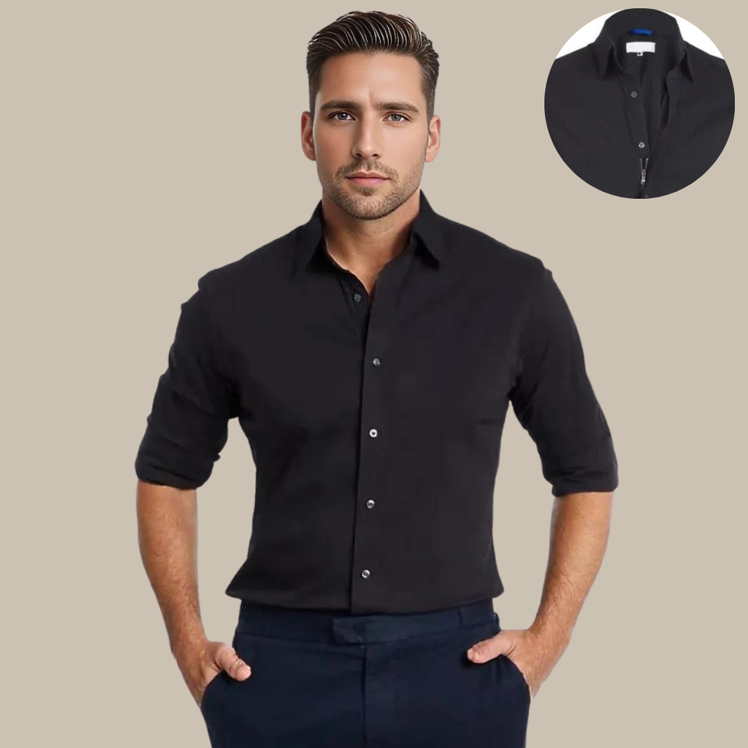 UltraFlex overhemd – kreukvrije blouse met rits