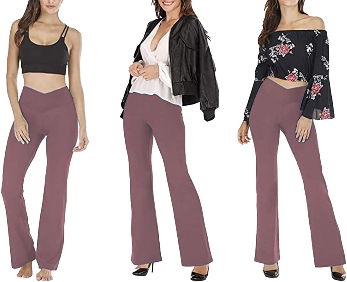 Flared yoga leggings