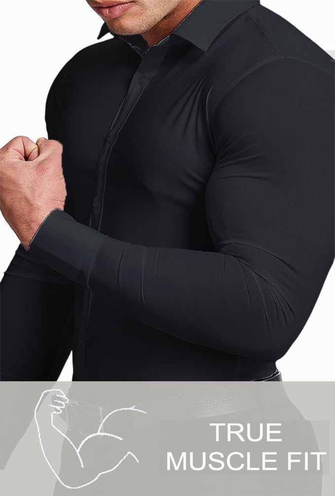 Kreukvrij slim fit overhemd voor heren