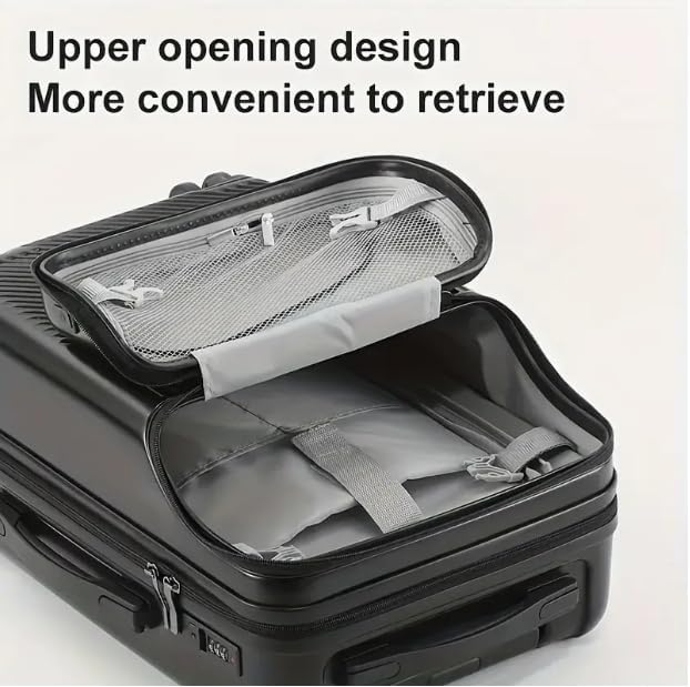 Hard shell handbagagekoffer met bekerhouder, USB-poort & TSA-slot